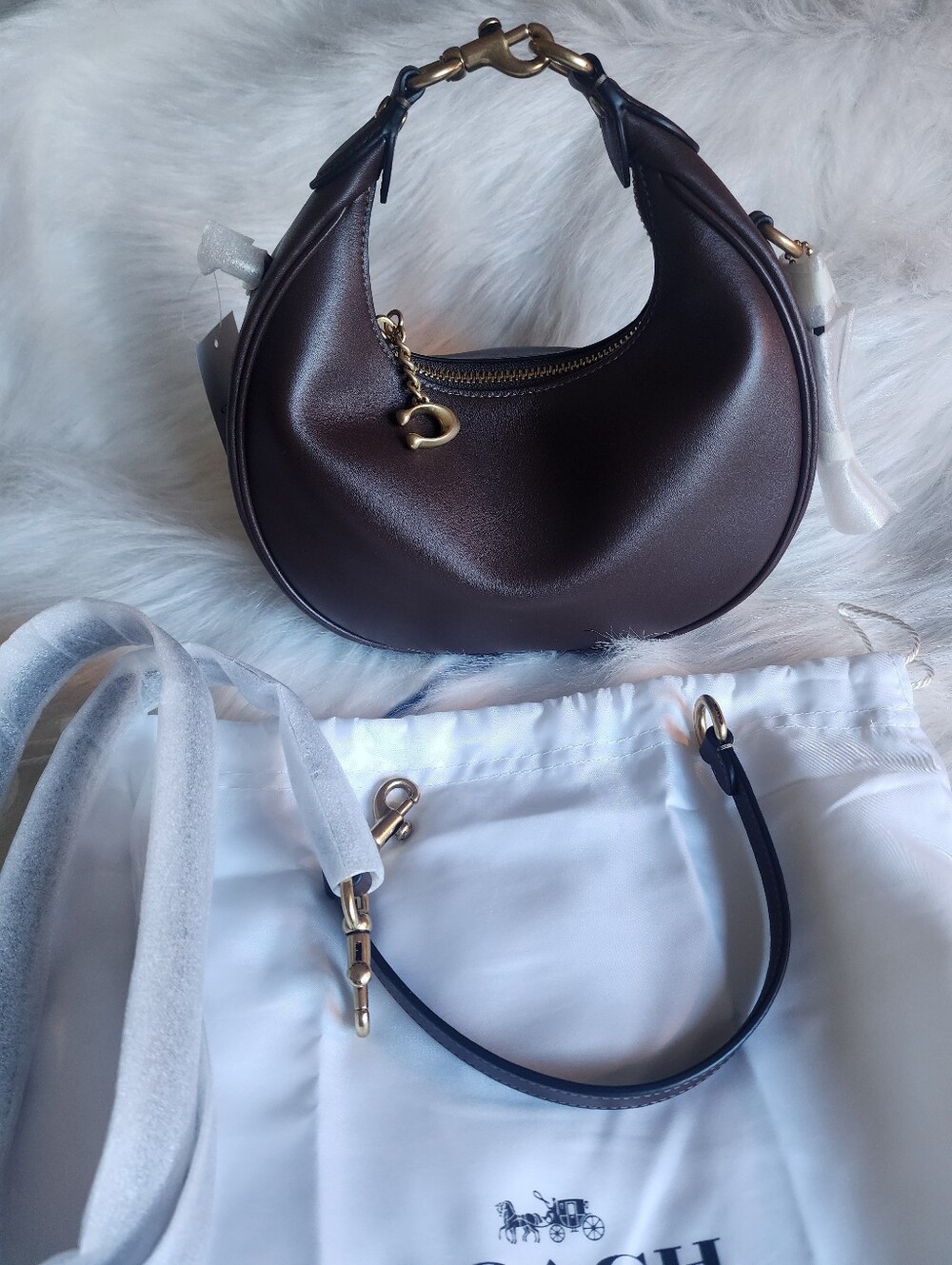 New Tags Nwt Coach Jonie 22 Maple Brown Crossbody Shoulder Bag Handbag